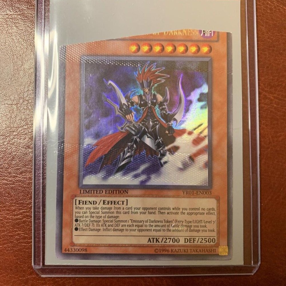 Yugioh Gorz The Emissary Of Darkness YR01EN003 Roller Mark Defect Misprint Error